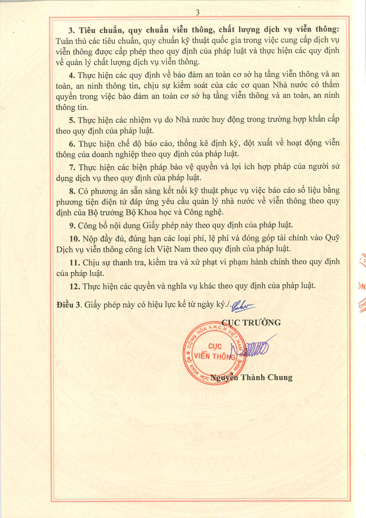 Giấy phép viễn thông VPMEDIA - Trang 3